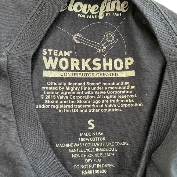 We Love Fine DOTA 2 Storm Spirit Weather Man Graphic Crew Neck Navy T-Shirt S - Picture 3 of 14